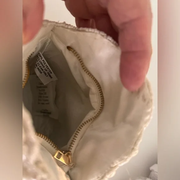 Viral  Beaded Popcorn Women’s Bag With Gold Crossbody Chain Made In India NWT - Picture 3 of 8